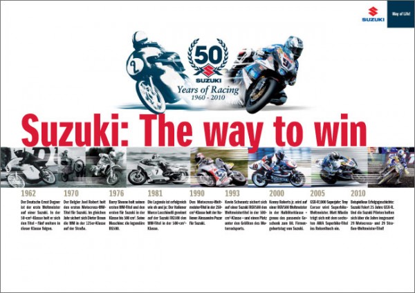 Broschüre "Suzuki: The way to win"